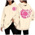 thumbnail image 1 of And Winter Fashion Cancer Print Women's Hooded Sweatshirt Womens Sweatshirt Coat Women's Fashion Hoodies Sweatshirts Long Jacket Long Zip Front Hoodies for Women Jackets Women Womens Long Zip up, 1 of 4