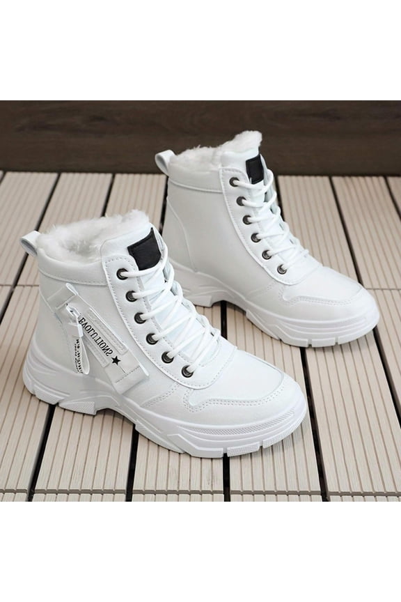 Winter Fashion Combat Boots for Women - Waterproof, Warm, Comfortable Snow Boot Style