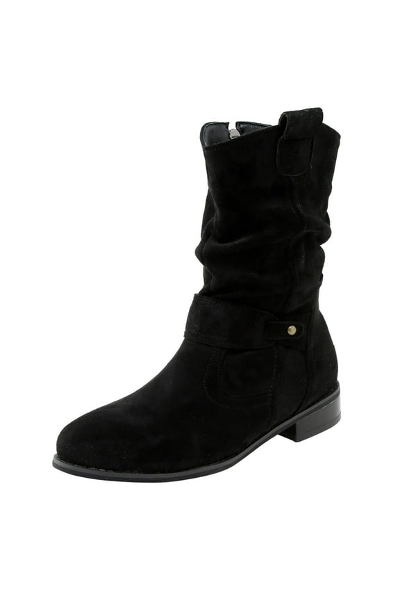 Winter Fashion High Heel Ankle Boots with Zipper Design Thick Stable Heel for Women Outwear Classic Style Durable Comfortable Footwear