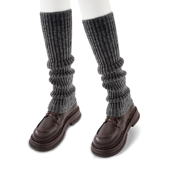 Winter Fashion Knitting Black Leg Warmers Long Ankle Warmers for Yoga Ballet Leg Socks  Leg Warmers for Women