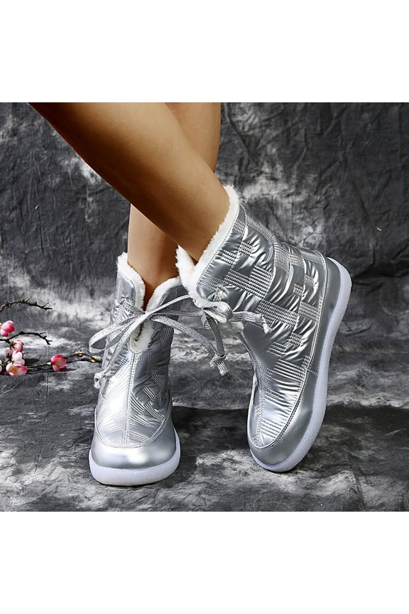 Winter Fashion Plus Size Warm Snow Boots for Women And New Snow Boots Round Toe Short Boots