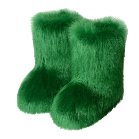 Winter Fashion Plus Size Warm Snow Boots for Women Colorful Imitation Snow Boots