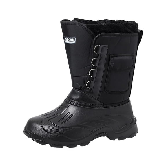Winter Fashion Plus Size Warm Snow Boots for Women Snow Warmest Plush Outdoor Non-slip Casual Shoes Men Mid-Calf 50% off Clearance!