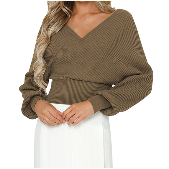 Winter Fashion Saving BeiFu Sweaters for Women Chunky Knit Long Sleeve Pullover Shirts Tops Fall Fashion 2025 Women'S Sweater Long Sleeve Shirts