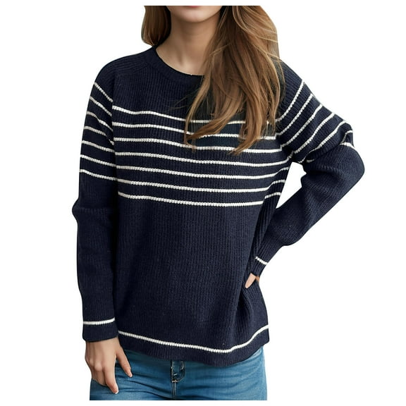 Winter Fashion Saving BeiFu Sweaters for Women Embroidered Long Sleeve Pullover Everyday Tops Winter Clothing Sweater Women Long Sleeve Shirts