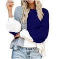 thumbnail image 1 of Winter Fashion Saving BeiFu Sweaters for Women Full Zip Long Sleeve Pullover Plus Size Tops Fall Fashion 2025 Womens Knit Sweater Long Sleeve Shirts, 1 of 3