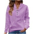 thumbnail image 1 of Winter Fashion Saving BeiFu Sweaters for Women Plain Long Sleeve Pullover Button Down Top Fall Fashion 2025 Womens Tunic Sweater Long Sleeve Shirts, 1 of 6