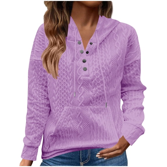 Winter Fashion Saving BeiFu Sweaters for Women Plain Long Sleeve Pullover Button Down Top Fall Fashion 2025 Womens Tunic Sweater Long Sleeve Shirts