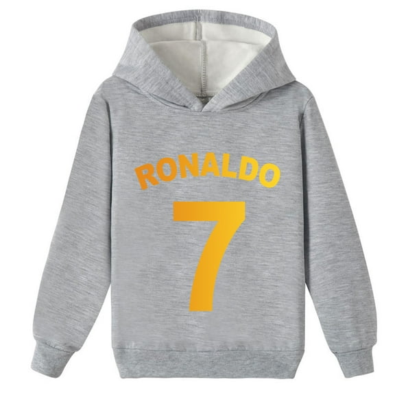 Winter Fashion Statement: Boys and Girls Cristiano Ronaldo Brushed Pullover Hoodies