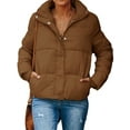 thumbnail image 1 of Winter Fashion Women Casual Zipper Jacket Lightweight Puffer Coat, 1 of 5
