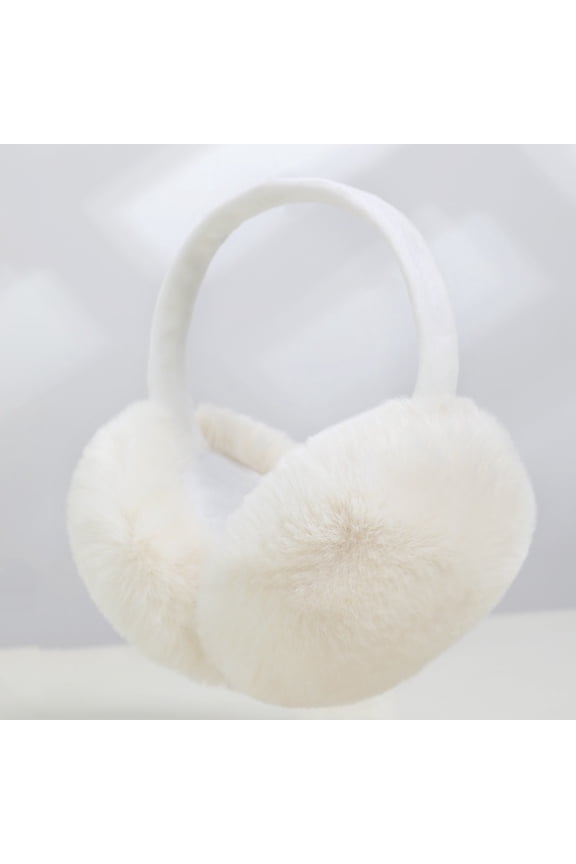 Winter Faux Fur Earmuffs - Warm Ear Warmers, Cute Style, Foldable Design | Outdoor Essential for Women & Girls