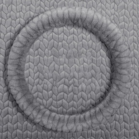 Winter Faux Plush Steering Wheel Cover Warm Anti Slip Fit 3D Grain