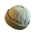 thumbnail image 1 of Winter Fisherman Hats Warm Knit Brimless Hat Retro Cap Adjustable, 1 of 3
