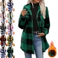 thumbnail image 1 of Winter Flannel Jacket for Women Cozy Soft Flannel Plaid Winter Warm Jacket with Side Pockets for Casual & Commute Wear, 1 of 9