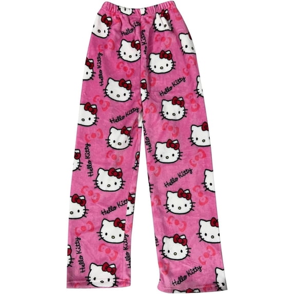 Winter Flannel Pajama Pants,Anime Cartoon Print Casual Sleepwear Trousers Cozy Lounging Soft Warm Plaid Lounge Bottoms Autumn Season Comfort