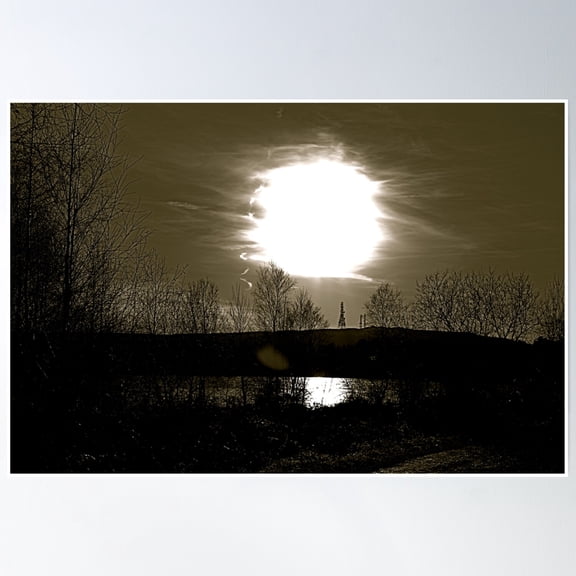 Winter Flare Poster Wall Art, Modern Wall Decor, 24x36 UNFRAMED