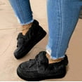 thumbnail image 1 of Winter Flat Boots Warm Durable Shoes Casual  Fur Lining Ankle Snow Boots Loafer Flats Platform Thick Plush Shoes for Women, 1 of 3