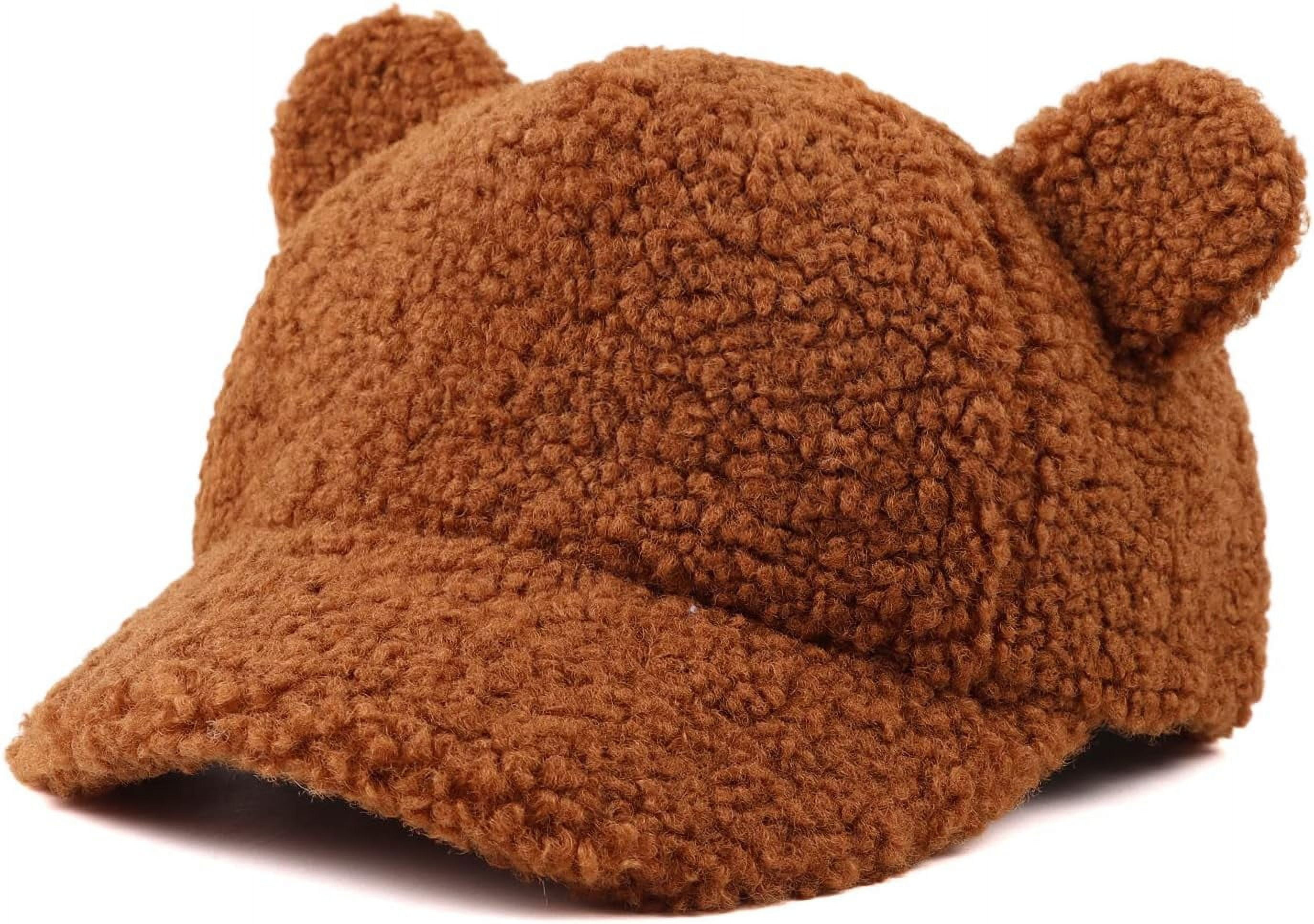 Winter Fleece Baseball Cap for Baby Girls Warm Toddler Boys Hat