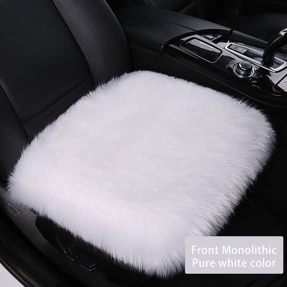 Winter Fleece Car Seat Cushion Backless Thickened Pad, Suede Non-Slip Bottom for Auto Travel – All-Season Comfort Cushion for Office Stadium Wheelchair Home
