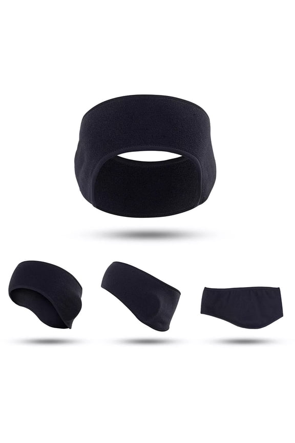 Winter Fleece Ear Warmers Muffs Headband for Men Women Ski Running Cycling