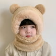 thumbnail image 1 of Winter Hats for Kids Adjustable Ski Mask Windproof Balaclava Hood (Khaki 3-7 Years), 1 of 6