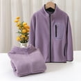 thumbnail image 1 of Winter Jacket Long Sleeve Jacket Purple Full-Zip Jacket Winter Jackets for Kids Girls Jacket Size 7-8 Years, 1 of 3