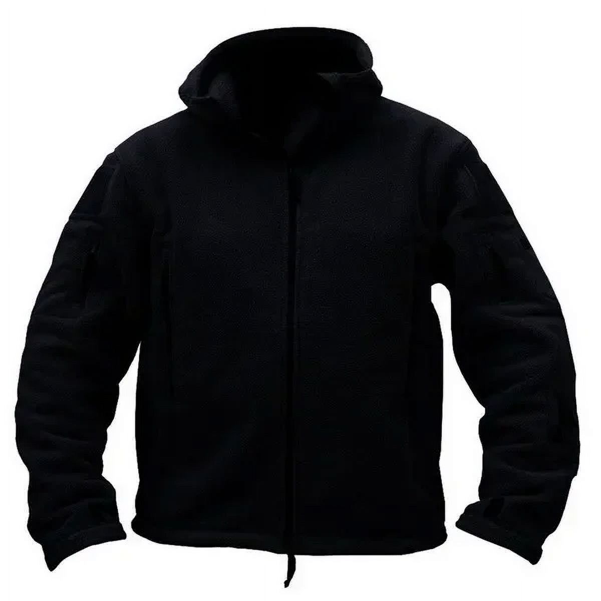 Winter Fleece Jacket Men‘s Tactical Jacket Solid Warm Fleece Coats with