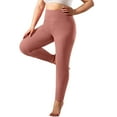 thumbnail image 1 of Winter Fleece Lined Leggings Women Tummy Control Thermal Yoga Pants Solid Color Jogging Pants Cold Weather Warm Leggings 2025 Trendy Versatile Clothes, 1 of 8