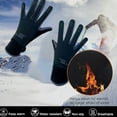 thumbnail image 1 of Winter Fleece Lined Thermal Gloves, Warm Touchscreen Outdoor Sports Gloves for Cycling, Driving, Skiing, Cold Weather Protection, Unisex Thick Gloves, 1 of 6