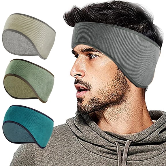 Winter Fleece Lining Ear Warmers Muffs Headband Sweatband for Men Women Kids Ski Running Cycling Skiing
