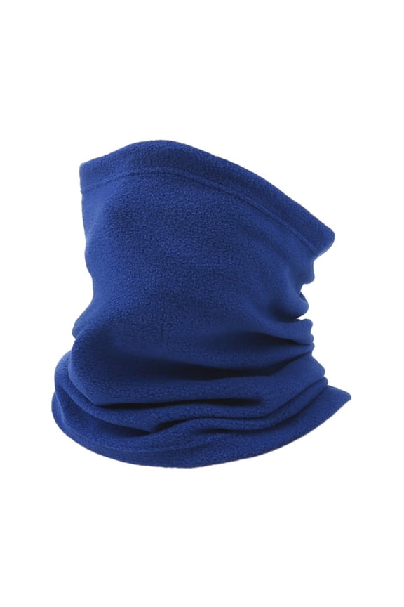 Winter Fleece Neck Gaiter for Men & Women, Thick Windproof Face Mask for Skiing, Cycling, Running, Scarf for Cold Weather Outdoor Sports, Solid Color, Soft Polyester Spandex, Seamless Design