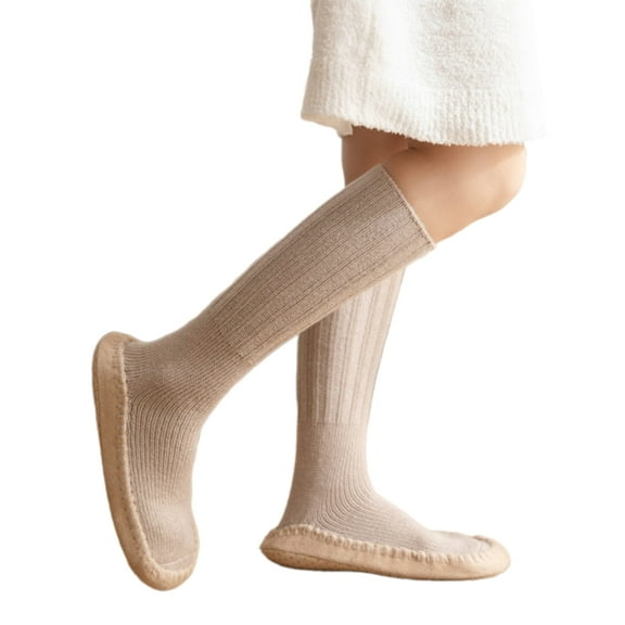 Winter Floor Socks Nonslip Bottom Knitted Long Tube Socks Slipper Stockings