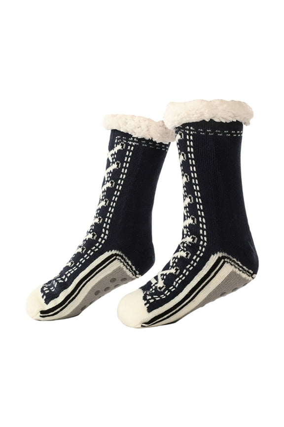 Winter Floor Socks Warm Home Extra Thick Fleece Socks, Ultimate Warmth, Stylish Design, Easy Care, a Great Gift Choice for Family and Friend