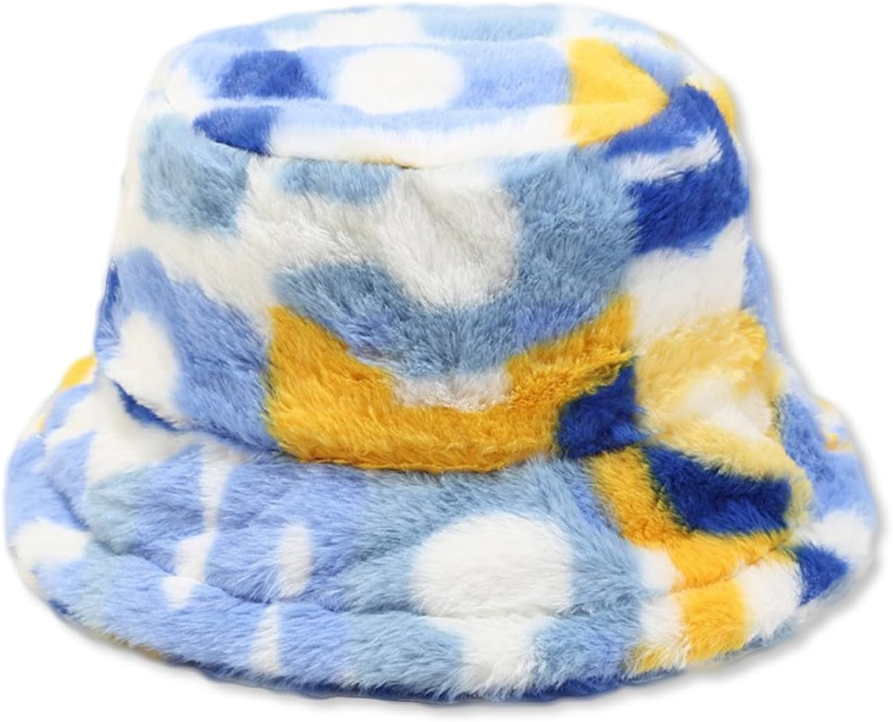 Winter Fluffy Bucket Hat for Women Men Rainbow Letter  display picture 2