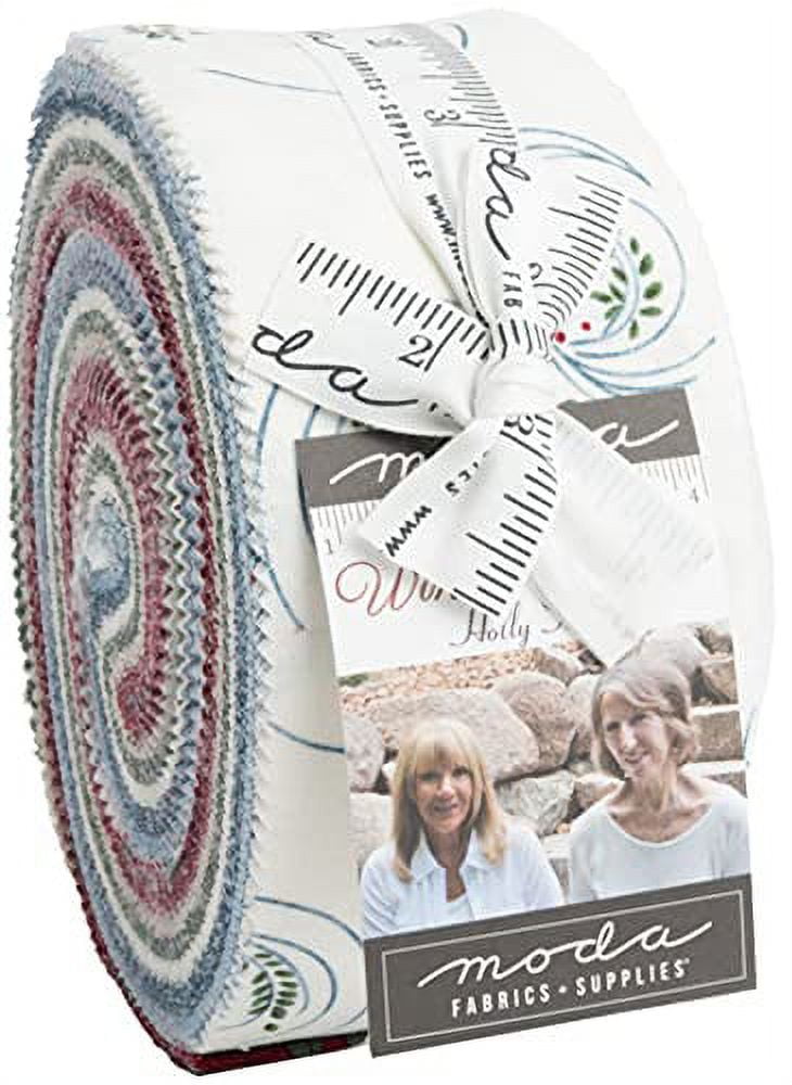 Winter Flurries Moda Jelly Roll by Holly Taylor; 40 2.5" Precut