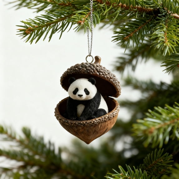 Winter Forest Acorn Ornaments Charming Rustic Christmas Ornaments Xmas ...
