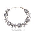 thumbnail image 1 of Winter Formal Clear Rhinestone Gold Tone Bridal Style XO Fashion Bracelet, 1 of 1