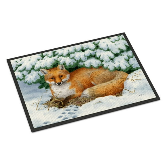 Winter Fox Door Mat