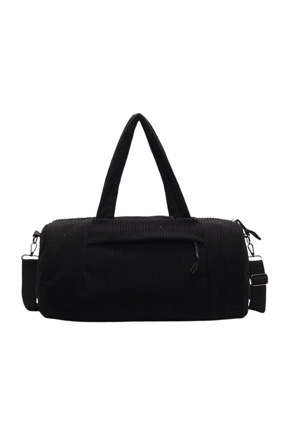 Winter-Friendly Exercise Duffle - Large Capacity Corduroy Handbag Ergonomic Design for Sports & Daily Use