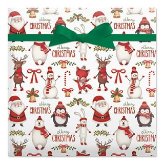 Current Woodland Wishes Christmas Rolled Wrapping Paper - Premium Jumbo  23-Inch x 32-Foot Gift Wrap Roll, 61 Square Feet Total 
