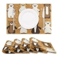 thumbnail image 1 of Winter Friends Reversible Placemat Non Slip Coffee Mat 18x12 Inch for Dining, Kitchen, Coffee, 1 of 9