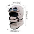 thumbnail image 1 of Winter Full Face Coverage Balaclava with Anti-Fog Glasses Window, Winter Thermal Windproof Full Face Cover for Outdoor Riding and Skiing, for Cycling, Skiing, and Motorcycling, 1 of 6