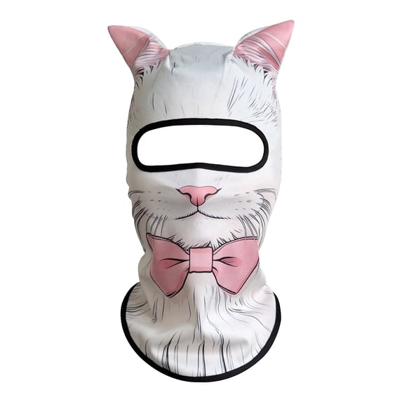 Image Weather Day Winter Full Face Mask with Funny Printed Design Warm Neck Gaiter ...