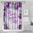 thumbnail image 1 of Winter Funny Bath Curtain,Colorful Balls Pine Trees Snowflake Shower Curtains Elegant Shower Curtains for Apartment Bathroom Decor Christmas (72x72in), 1 of 5
