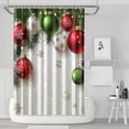 thumbnail image 1 of Winter Funny Shower Curtain,Rustic Farmhouse Triangle Tree Shower Curtains Standard Shower Curtains for Dorm Bathroom Decor Christmas (72x72in), 1 of 5