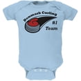 thumbnail image 1 of Winter Games Curling Team Denmark Soft Baby One Piece Light Blue 12-18 M, 1 of 1