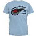 thumbnail image 1 of Winter Games Curling Team Sweden Mens T Shirt Light Blue LG, 1 of 1