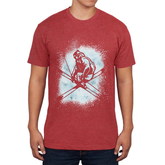 Winter Games Freestyle Ski Mens Soft T Shirt