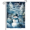 thumbnail image 1 of Winter Garden Flag Snowflakes Snowman Seasonal Double Sided Welcome Flags for Winter Snowy Outdoor Outside Yard Decoration, 1 of 5