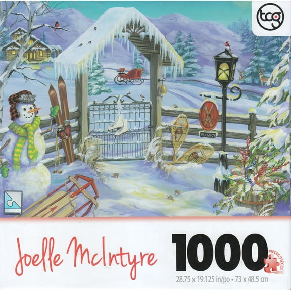 Winter Garden Gate 1000 Piece Puzzle